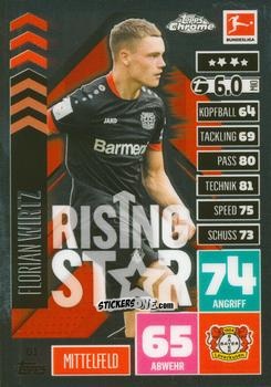 Figurina Florian Wirtz - German Bundesliga 2020-2021. Match Attax Chrome n. 81 - Topps