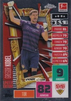 Cromo Gregor Kobel - German Bundesliga 2020-2021. Match Attax Chrome n. 71 - Topps