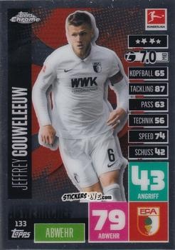 Figurina Jeffrey Gouweleeuw - German Bundesliga 2020-2021. Match Attax Chrome n. 133 - Topps