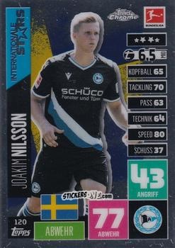 Cromo Joakim Nilsson - German Bundesliga 2020-2021. Match Attax Chrome n. 120 - Topps