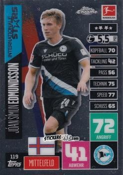 Figurina Jóan Símun Edmundsson - German Bundesliga 2020-2021. Match Attax Chrome n. 119 - Topps