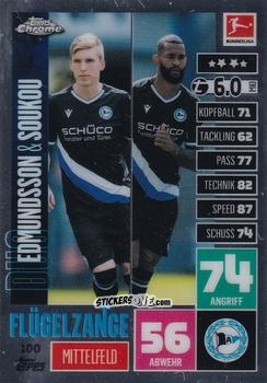 Figurina Jóan Símun Edmundsson / Cebio Soukou - German Bundesliga 2020-2021. Match Attax Chrome n. 100 - Topps