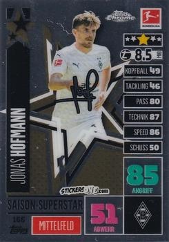 Figurina Jonas Hofmann - German Bundesliga 2020-2021. Match Attax Chrome n. 166 - Topps