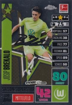 Sticker Josip Brekalo - German Bundesliga 2020-2021. Match Attax Chrome n. 170 - Topps