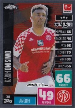 Cromo Karim Onisiwo - German Bundesliga 2020-2021. Match Attax Chrome n. 38 - Topps