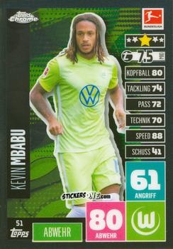 Cromo Kevin Mbabu - German Bundesliga 2020-2021. Match Attax Chrome n. 51 - Topps