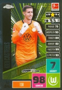 Cromo Koen Casteels - German Bundesliga 2020-2021. Match Attax Chrome n. 65 - Topps