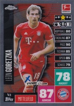 Cromo Leon Goretzka - German Bundesliga 2020-2021. Match Attax Chrome n. 43 - Topps
