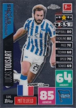 Cromo Lucas Tousart - German Bundesliga 2020-2021. Match Attax Chrome n. 116 - Topps