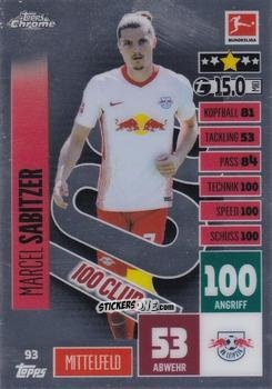 Cromo Marcel Sabitzer - German Bundesliga 2020-2021. Match Attax Chrome n. 93 - Topps