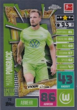 Figurina Marin Pongracic - German Bundesliga 2020-2021. Match Attax Chrome n. 72 - Topps