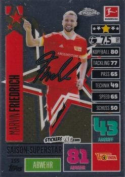 Cromo Marvin Friedrich - German Bundesliga 2020-2021. Match Attax Chrome n. 155 - Topps
