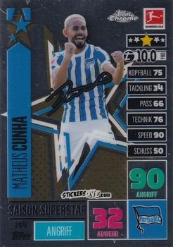 Figurina Matheus Cunha - German Bundesliga 2020-2021. Match Attax Chrome n. 154 - Topps