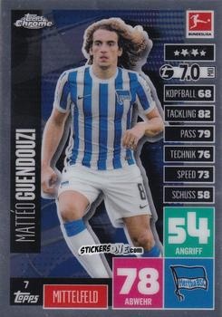 Cromo Mattéo Guendouzi - German Bundesliga 2020-2021. Match Attax Chrome n. 7 - Topps