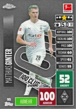 Cromo Matthias Ginter - German Bundesliga 2020-2021. Match Attax Chrome n. 95 - Topps