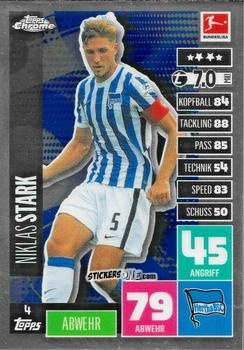 Sticker Niklas Stark - German Bundesliga 2020-2021. Match Attax Chrome n. 4 - Topps