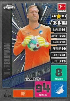 Figurina Oliver Baumann - German Bundesliga 2020-2021. Match Attax Chrome n. 59 - Topps