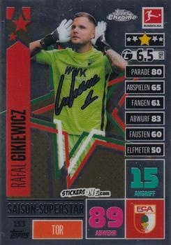 Cromo Rafal Gikiewicz - German Bundesliga 2020-2021. Match Attax Chrome n. 153 - Topps