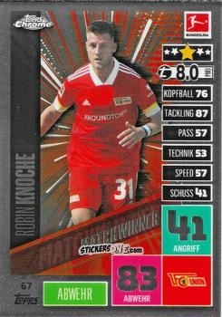 Cromo Robin Knoche  - German Bundesliga 2020-2021. Match Attax Chrome n. 67 - Topps