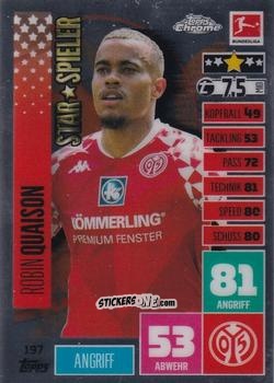 Sticker Robin Quaison - German Bundesliga 2020-2021. Match Attax Chrome n. 197 - Topps