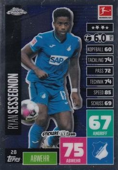 Cromo Ryan Sessegnon - German Bundesliga 2020-2021. Match Attax Chrome n. 28 - Topps
