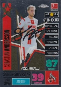 Sticker Sebastian Andersson - German Bundesliga 2020-2021. Match Attax Chrome n. 162 - Topps