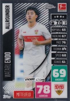 Cromo Wataru Endo - German Bundesliga 2020-2021. Match Attax Chrome n. 179 - Topps