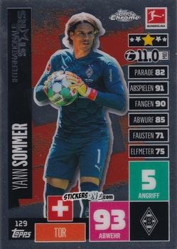 Cromo Yann Sommer - German Bundesliga 2020-2021. Match Attax Chrome n. 129 - Topps