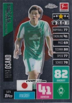 Sticker Yuya Osako - German Bundesliga 2020-2021. Match Attax Chrome n. 121 - Topps