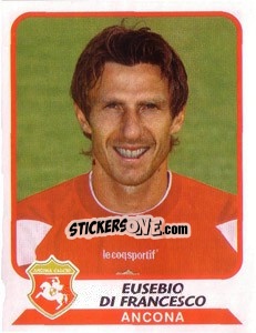 Figurina Eusebio di Francesco - Calciatori 2003-2004 - Panini