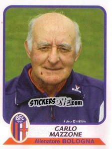 Figurina Carlo Mazzone (allenatore) - Calciatori 2003-2004 - Panini