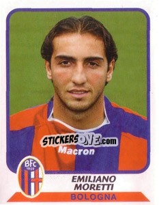 Cromo Emiliano Moretti - Calciatori 2003-2004 - Panini