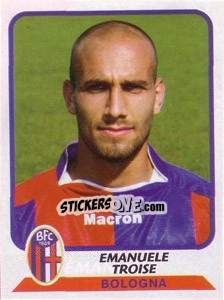 Sticker Emanuele Troise - Calciatori 2003-2004 - Panini