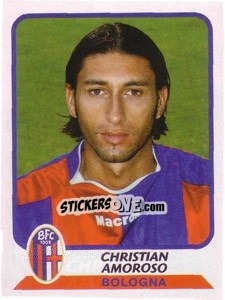 Sticker Christian Amoroso - Calciatori 2003-2004 - Panini