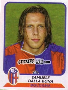 Sticker Samuele Dalla Bona - Calciatori 2003-2004 - Panini