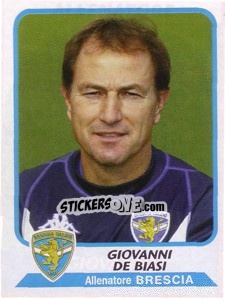 Cromo Giovanni de Biasi (allenatore) - Calciatori 2003-2004 - Panini