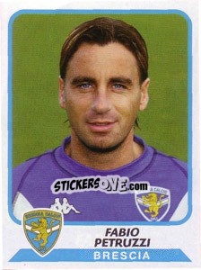 Sticker Fabio Petruzzi - Calciatori 2003-2004 - Panini