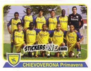 Sticker Squadra Chievo Verona (Primavera) - Calciatori 2003-2004 - Panini