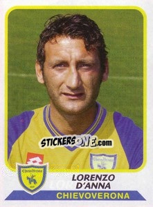 Cromo Lorenzo D'Anna - Calciatori 2003-2004 - Panini
