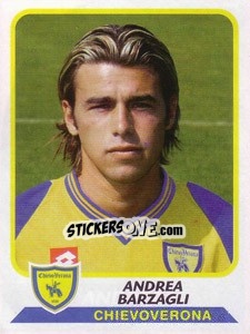 Figurina Andrea Barzagli - Calciatori 2003-2004 - Panini