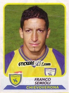 Sticker Franco Semioli - Calciatori 2003-2004 - Panini