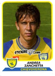 Sticker Andrea Zanchetta - Calciatori 2003-2004 - Panini