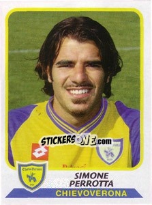 Sticker Simone Perrotta - Calciatori 2003-2004 - Panini