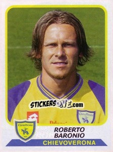 Sticker Roberto Baronio - Calciatori 2003-2004 - Panini