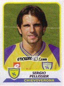 Sticker Sergio Pellissier - Calciatori 2003-2004 - Panini