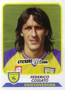 Sticker Federico Cossato - Calciatori 2003-2004 - Panini