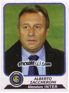Sticker Alberto Zaccheroni (allenatore) - Calciatori 2003-2004 n. 124 - Panini