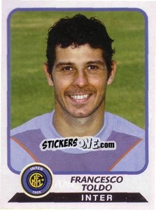 Sticker Francesco Toldo - Calciatori 2003-2004 - Panini