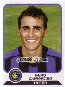 Figurina Fabio Cannavaro - Calciatori 2003-2004 - Panini