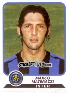 Figurina Marco Materazzi - Calciatori 2003-2004 - Panini